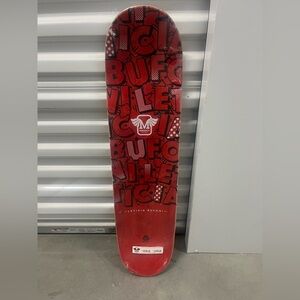 Magenta Bold Red Skateboard Deck
